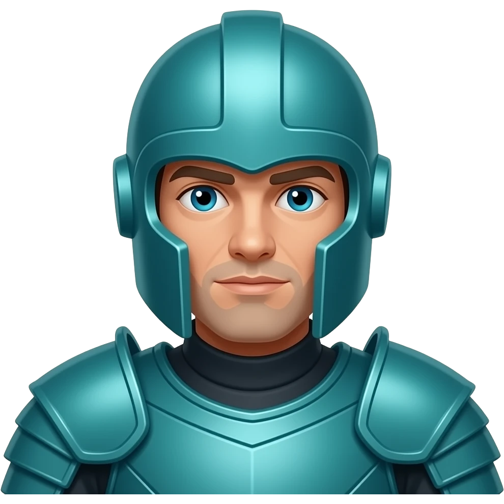 warrior in teal emoji