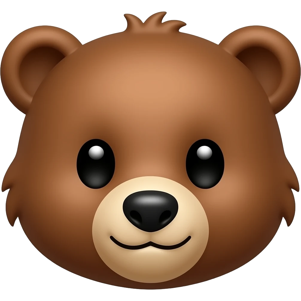 Baby bear face emoji