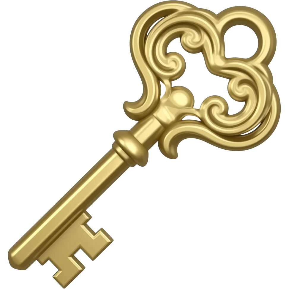 beige heart key emoji