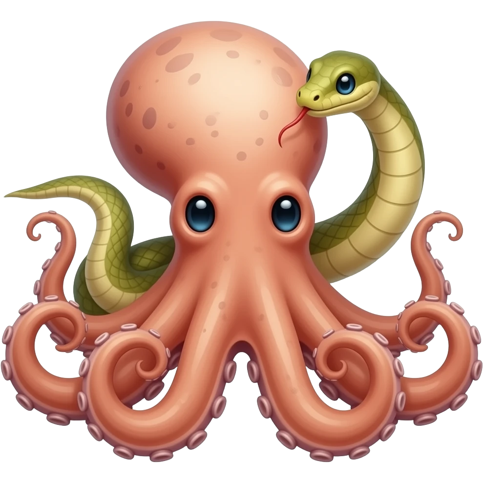 snake octopus emoji