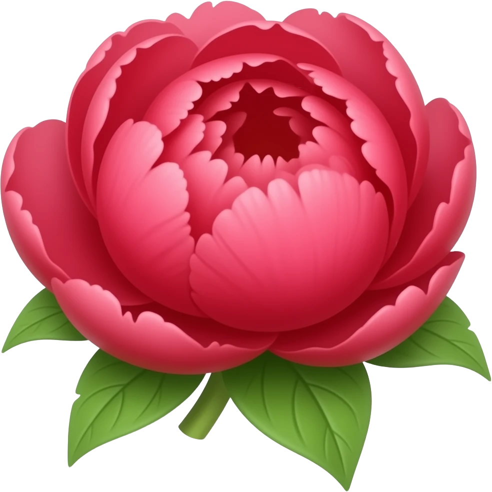 Peony emoji