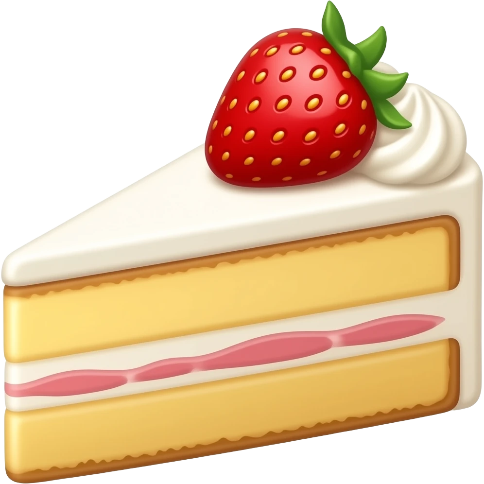 Pedazo de pastel quítale la fresa hazlo asi pero sin la fresa emoji