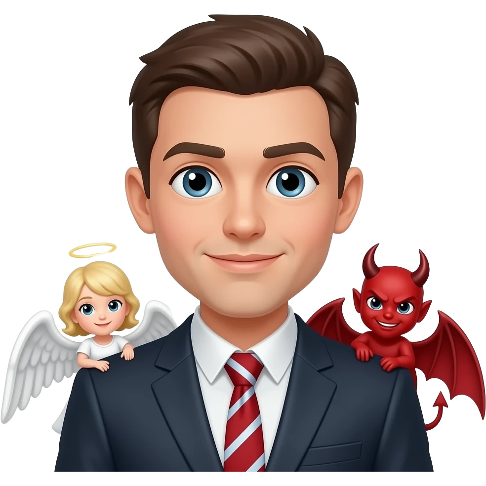 ANGEL Y DEMONIO EN LOS HOMBRO emoji