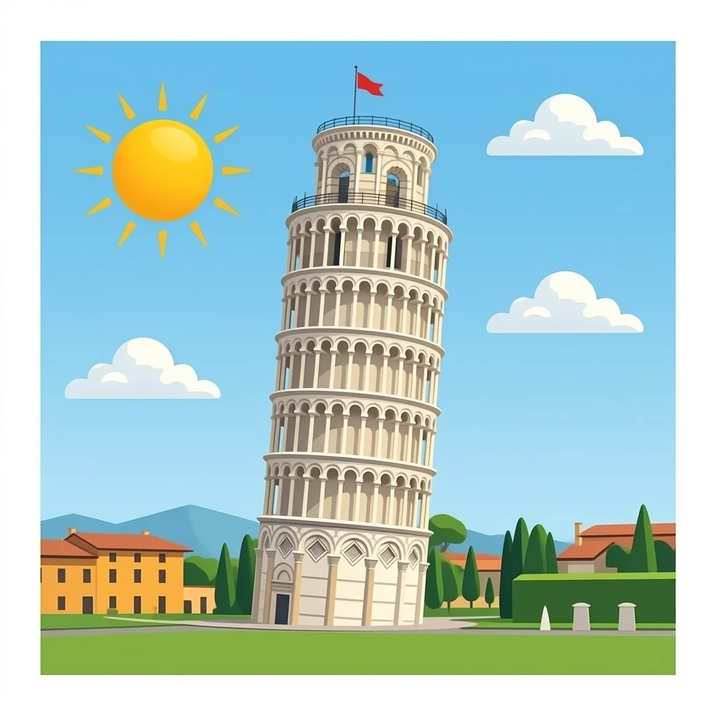 Tower of pisa emoji
