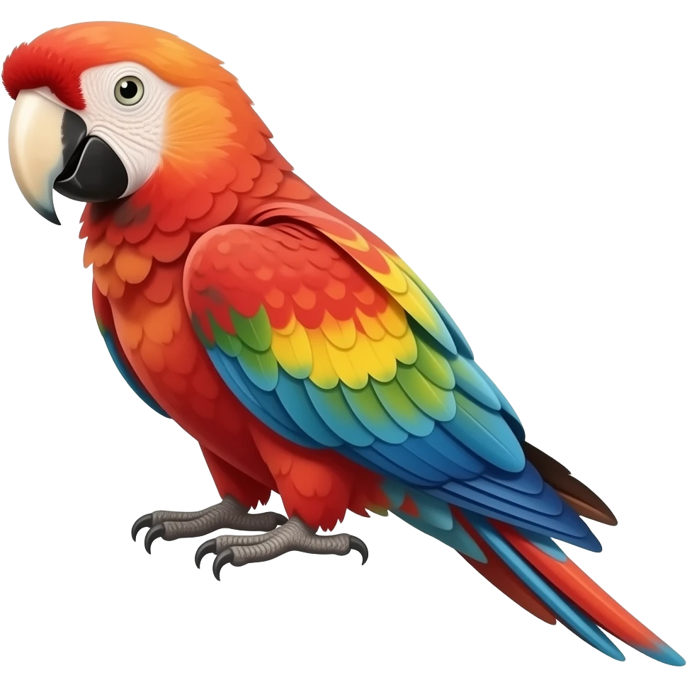 Scarlet macaw emoji