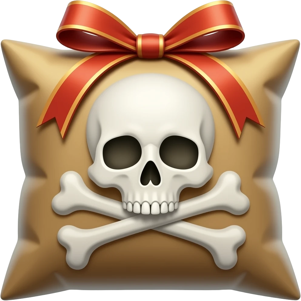 can you add a skull  and bones on this 📦 like a deadly package or fatal box, malicious contents emoji