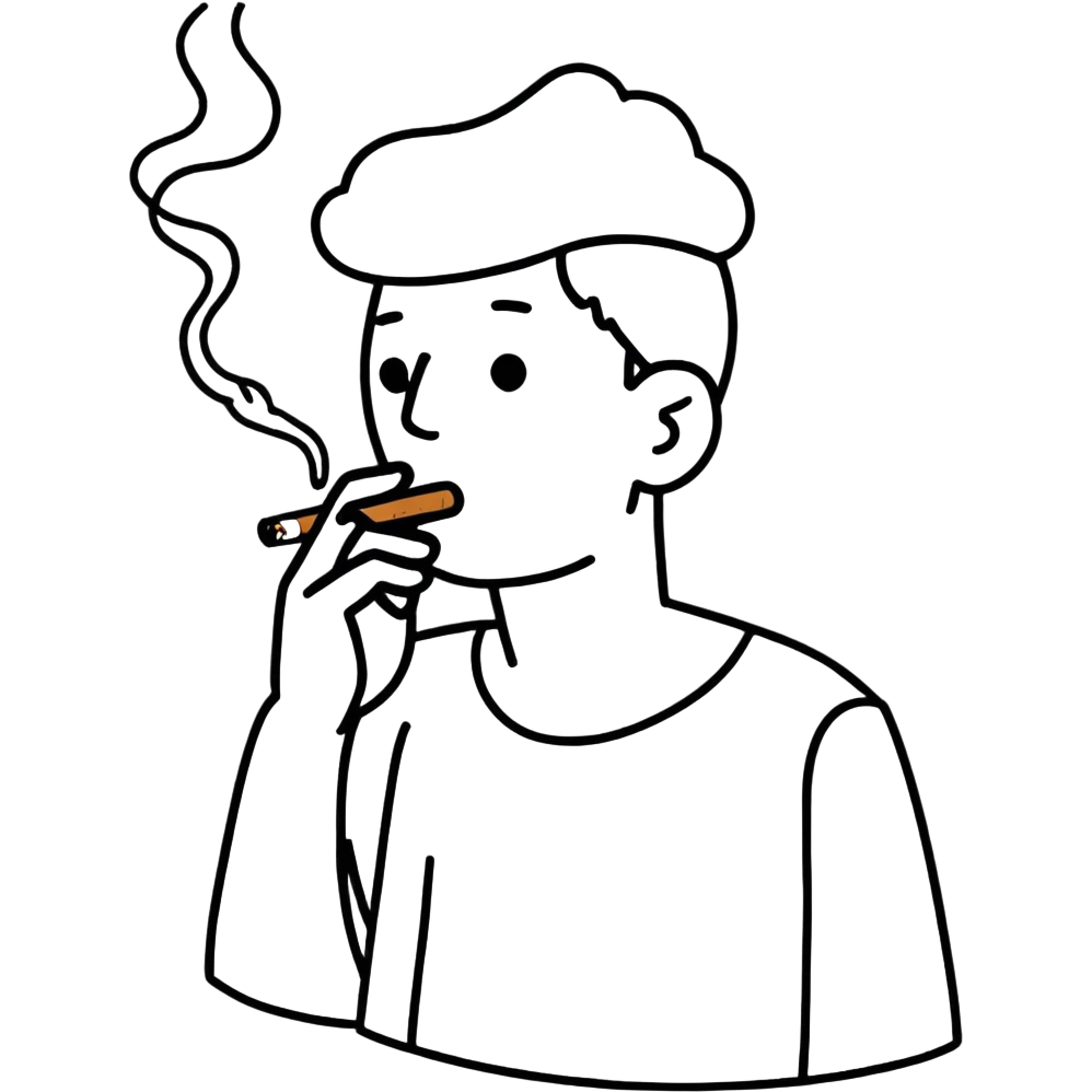 Man smoking  emoji
