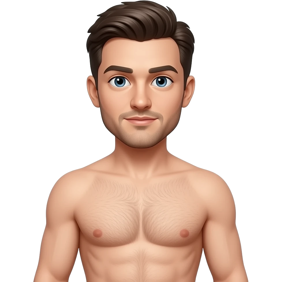 Faça ele pelado mostrando o corpo todo emoji