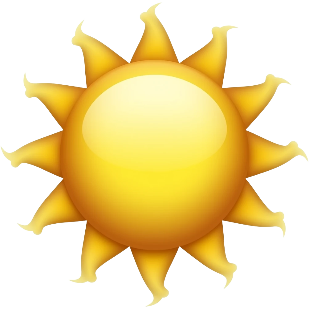 Sun in a spiral with strong rays and an empty center. emoji