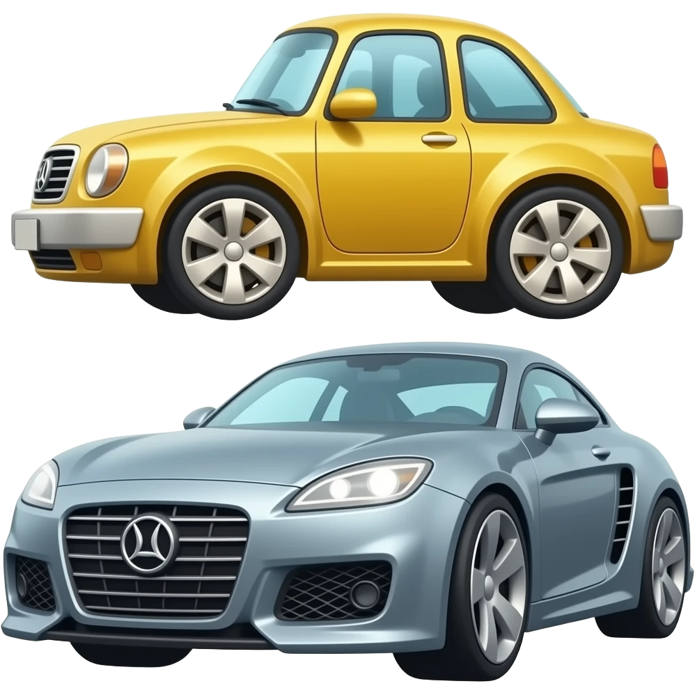 Fancy cars parked emoji