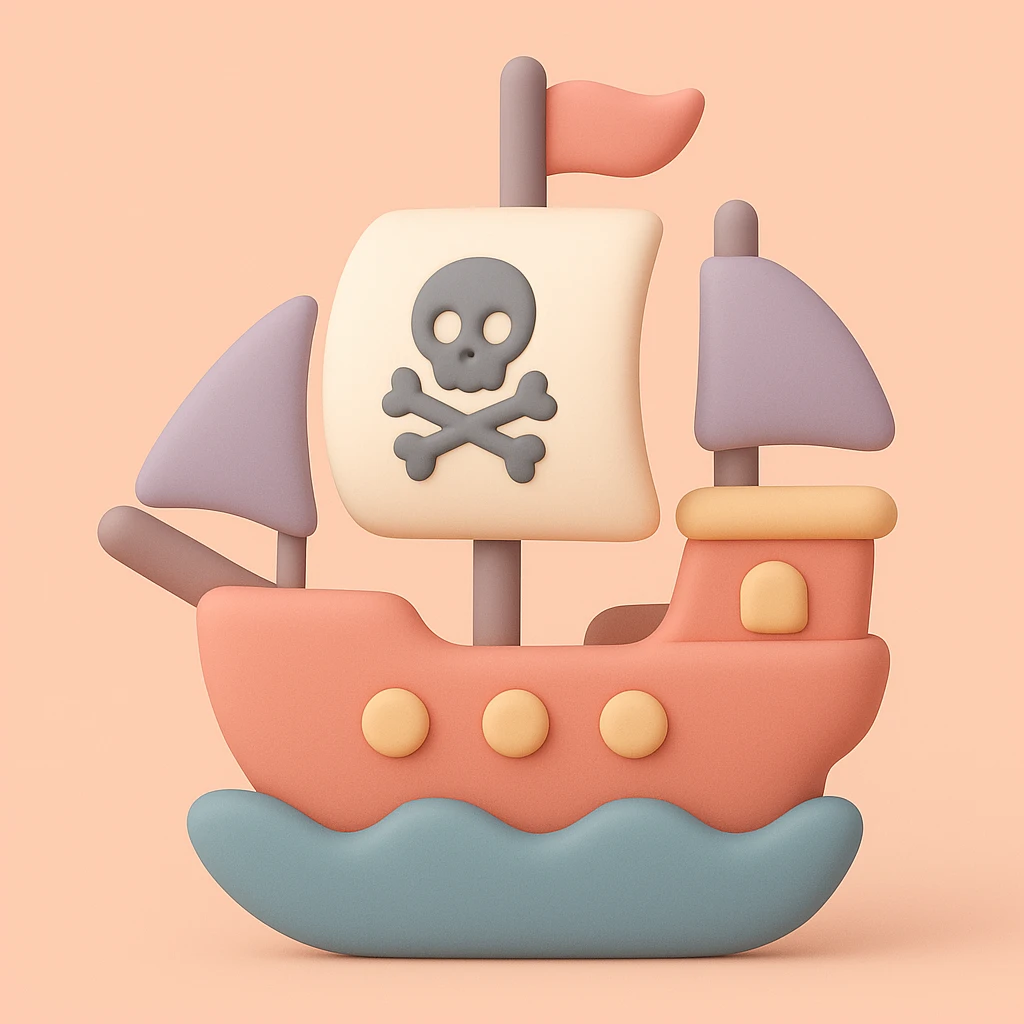 pirate ship emoji