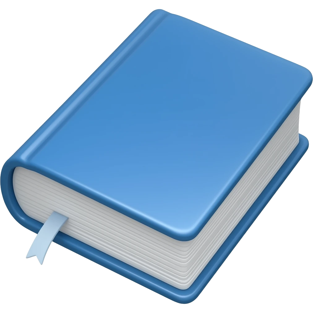Livro capa azul emoji