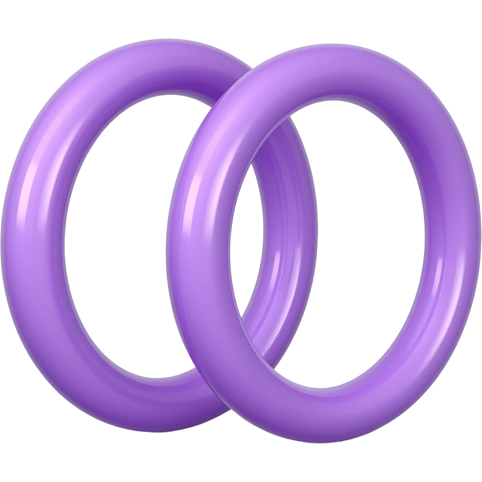 Thin purple bangles emoji