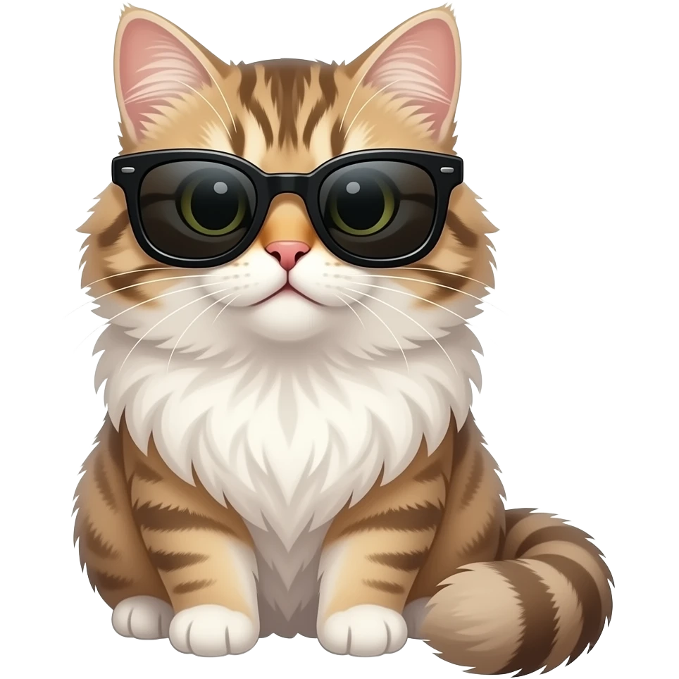 Cat wearing sunglasses emoji