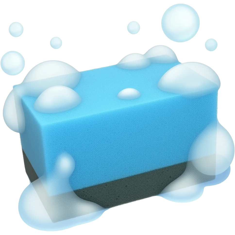 soap bubles sponge blue emoji