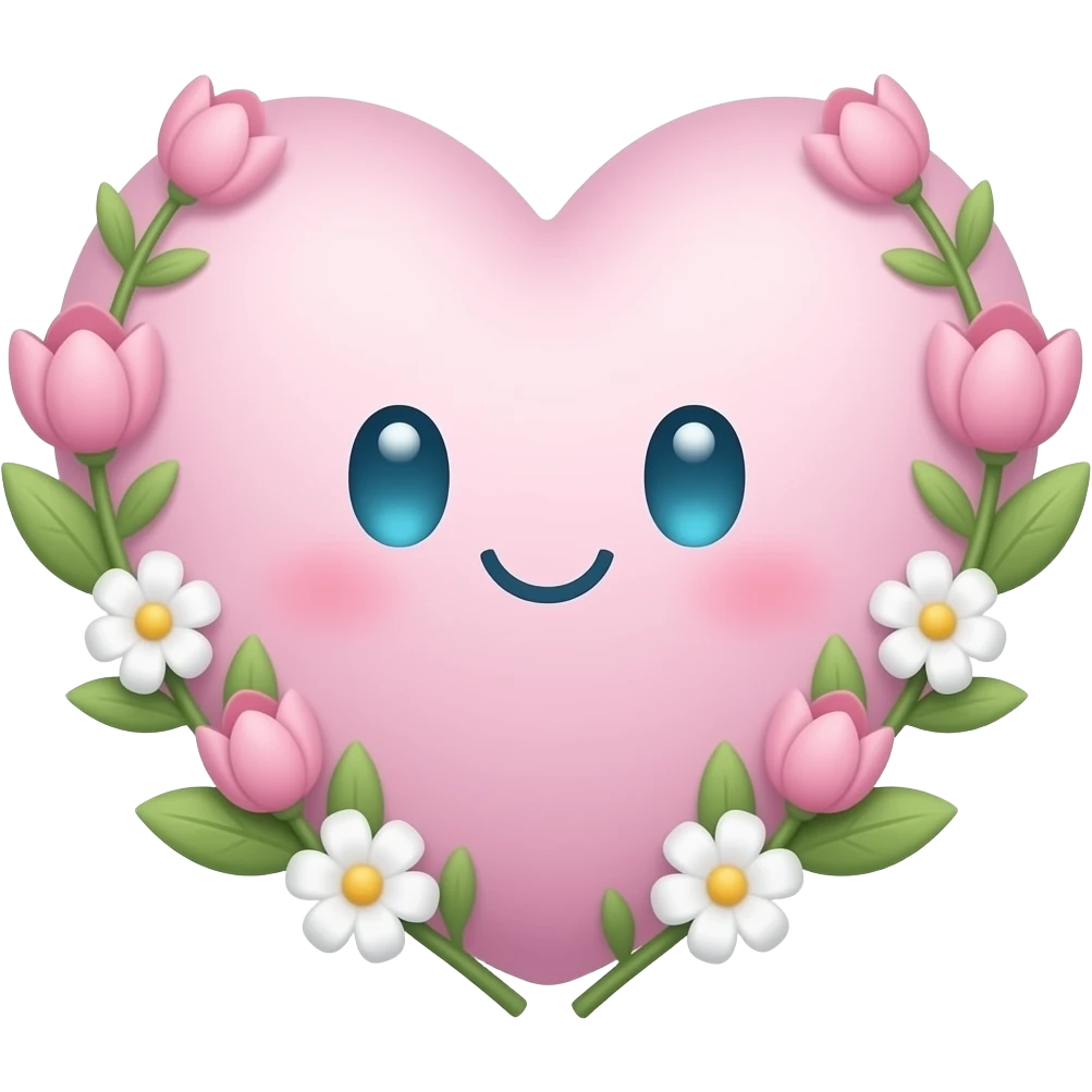 Cute easter heart emoji