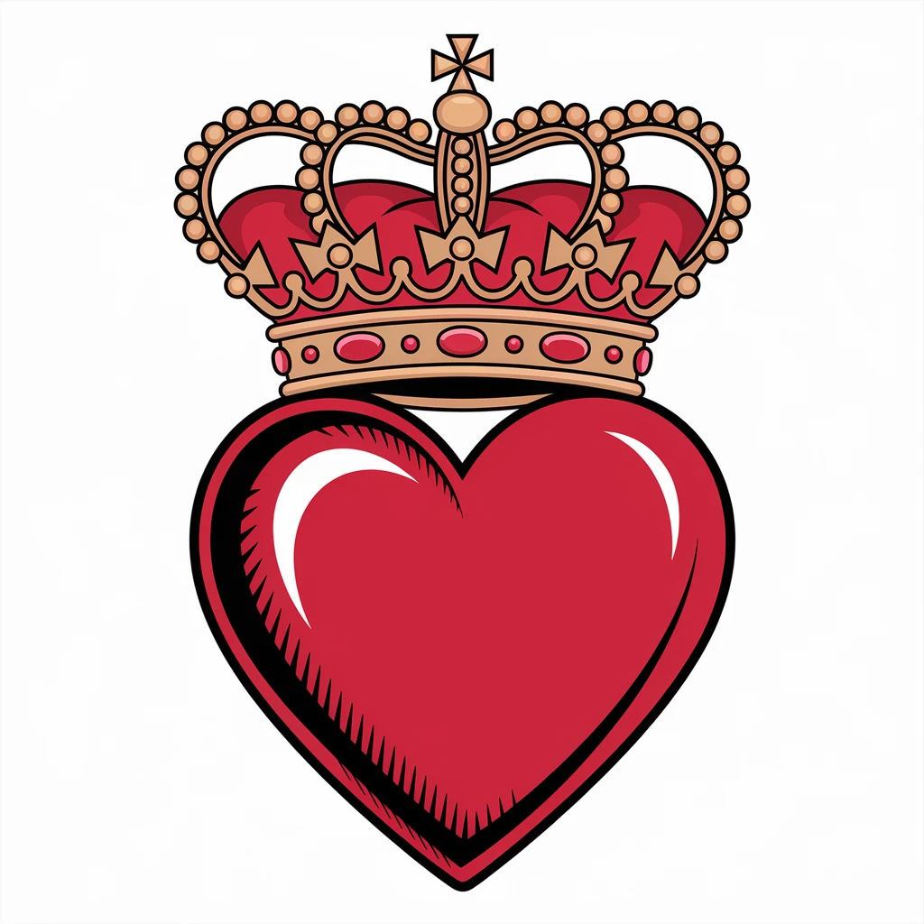 heart with a crown emoji