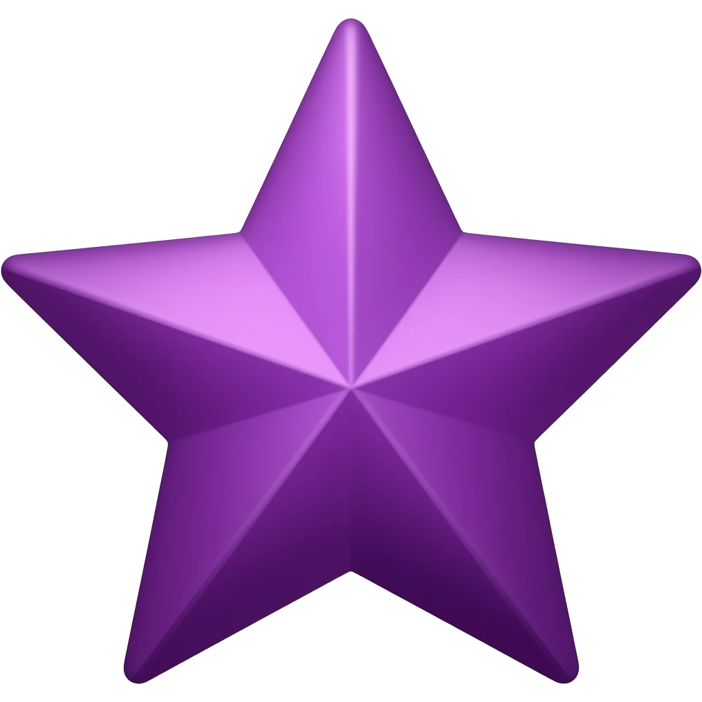 shape of stars purple emoji