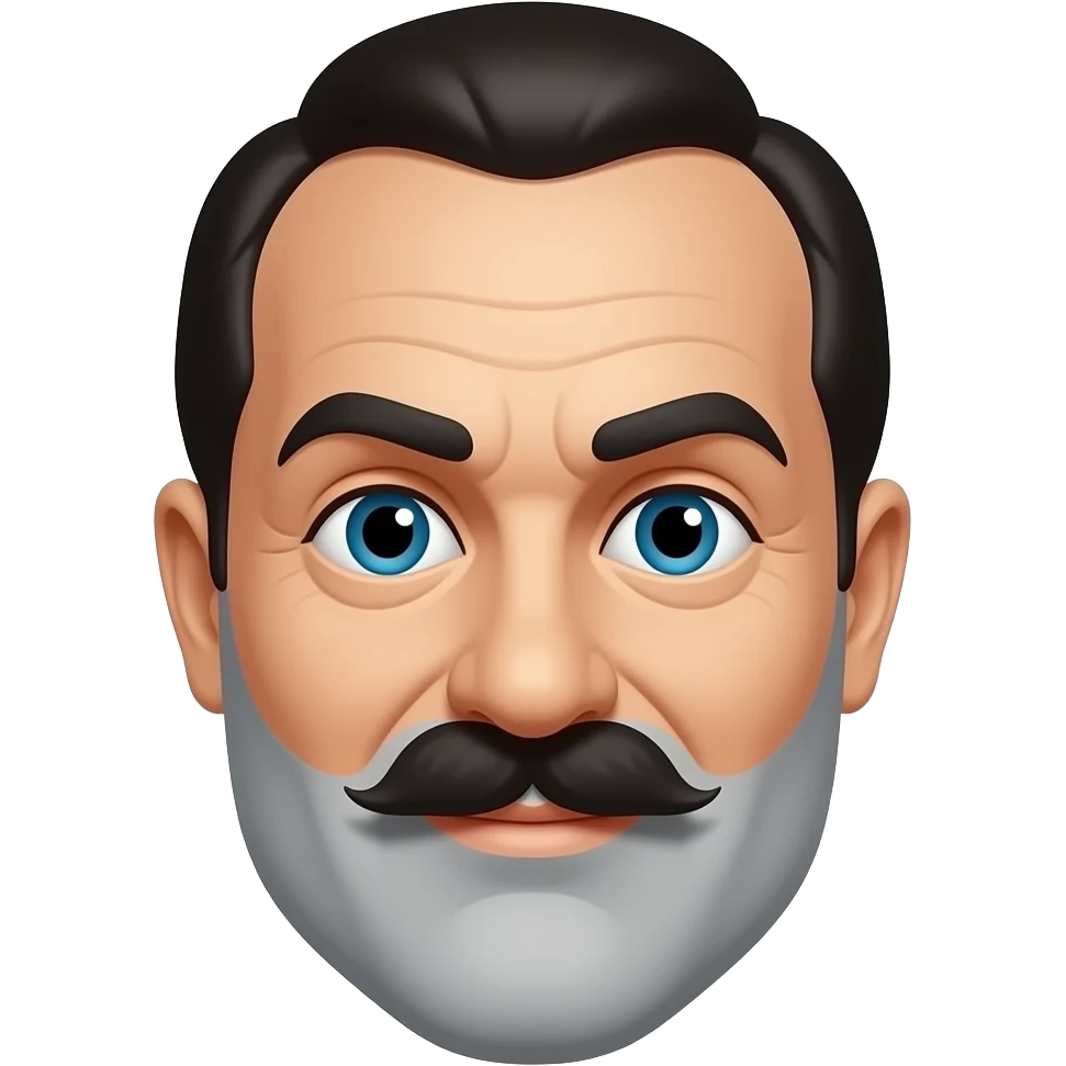 Groucho Marc caricature with gray beard emoji