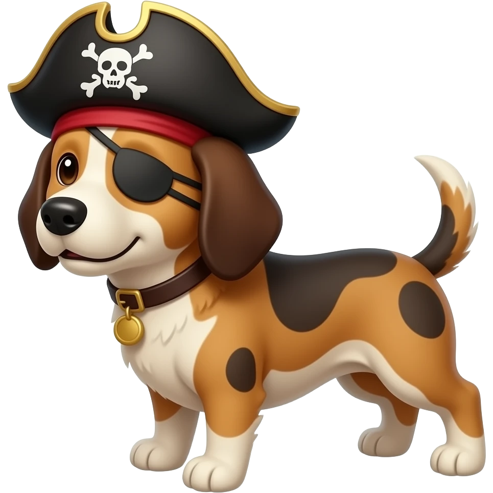 Pirate dog emoji