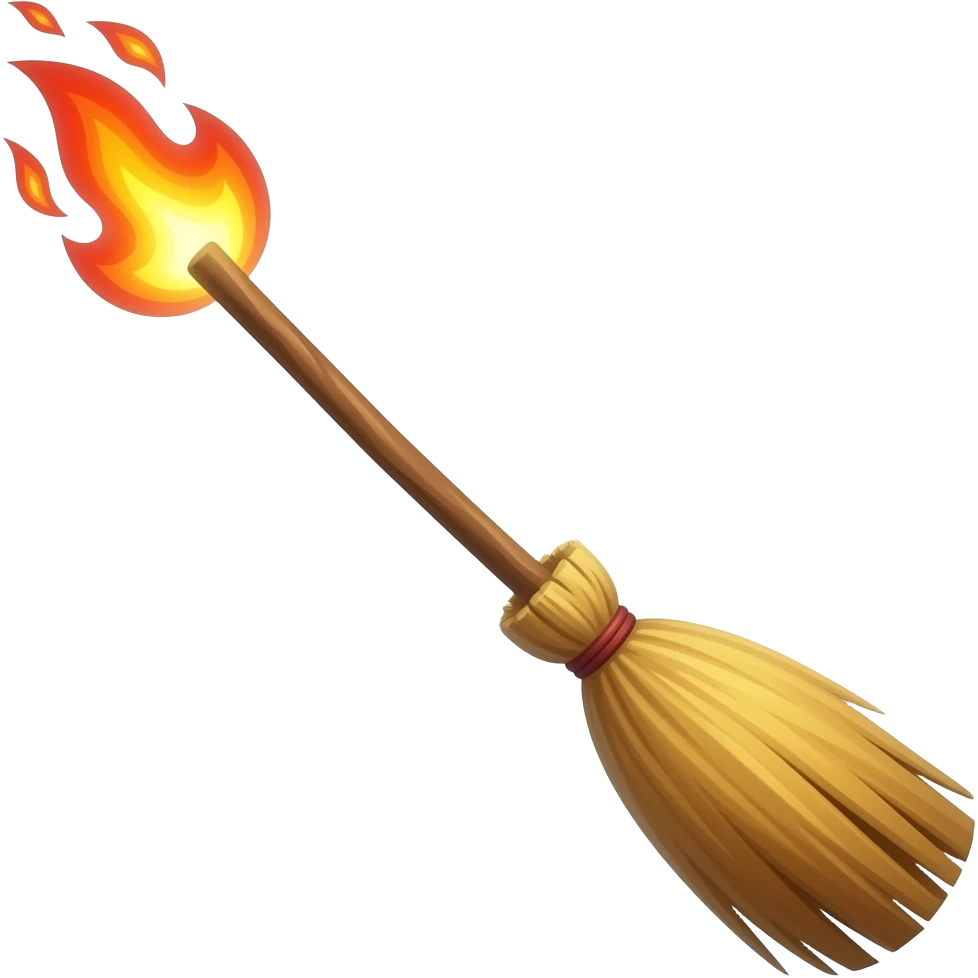 Firebolt broom harry potter emoji