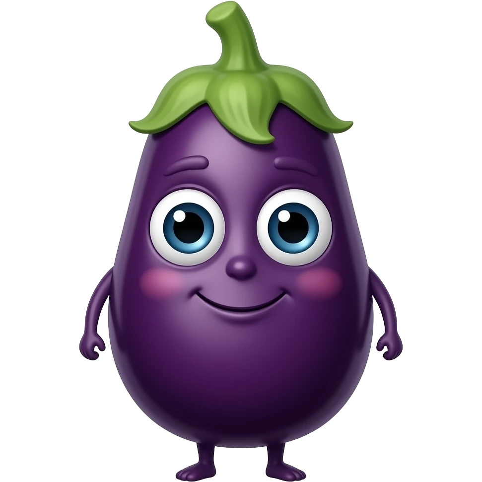 Big eggplant and I see you  emoji