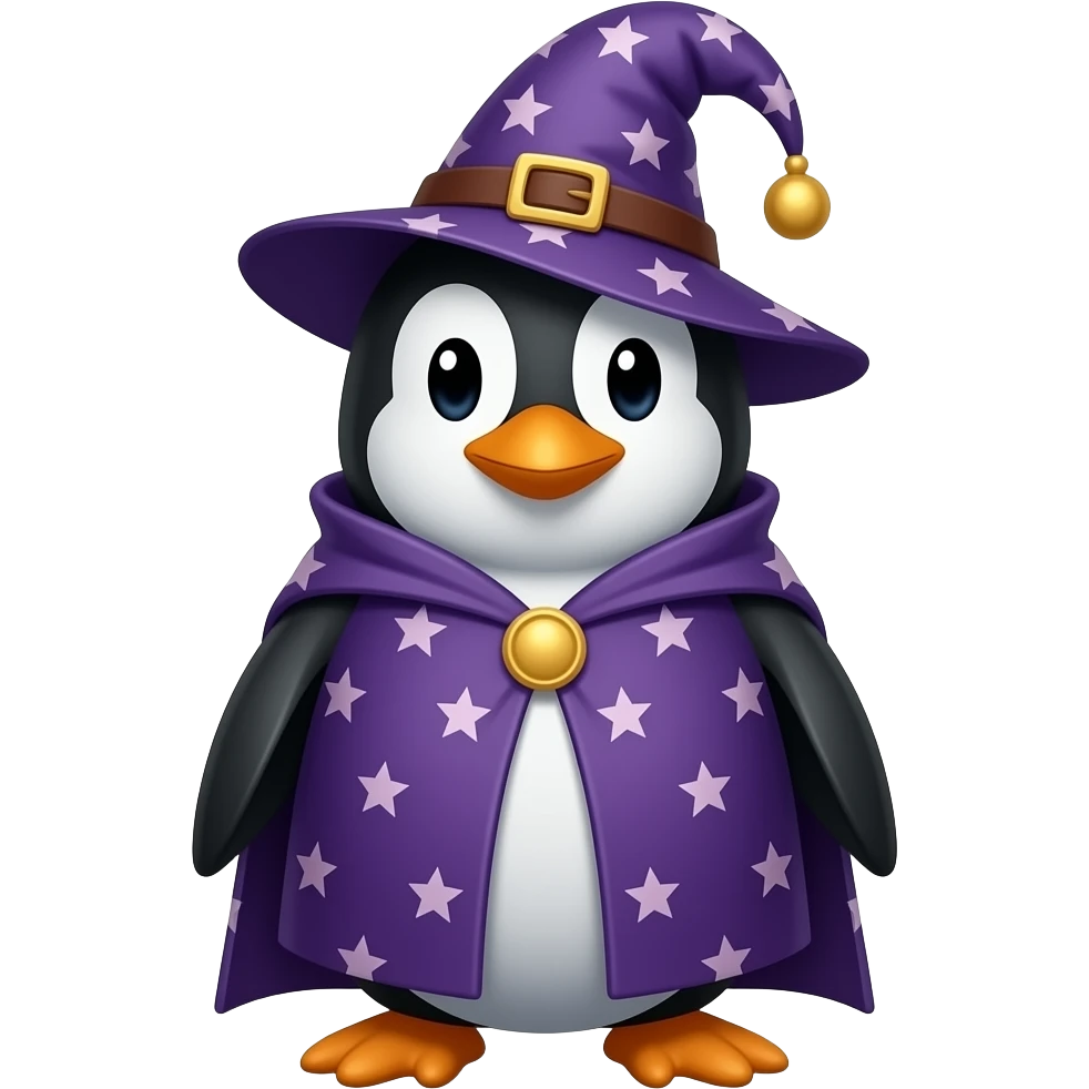 Penguin Wizard emoji