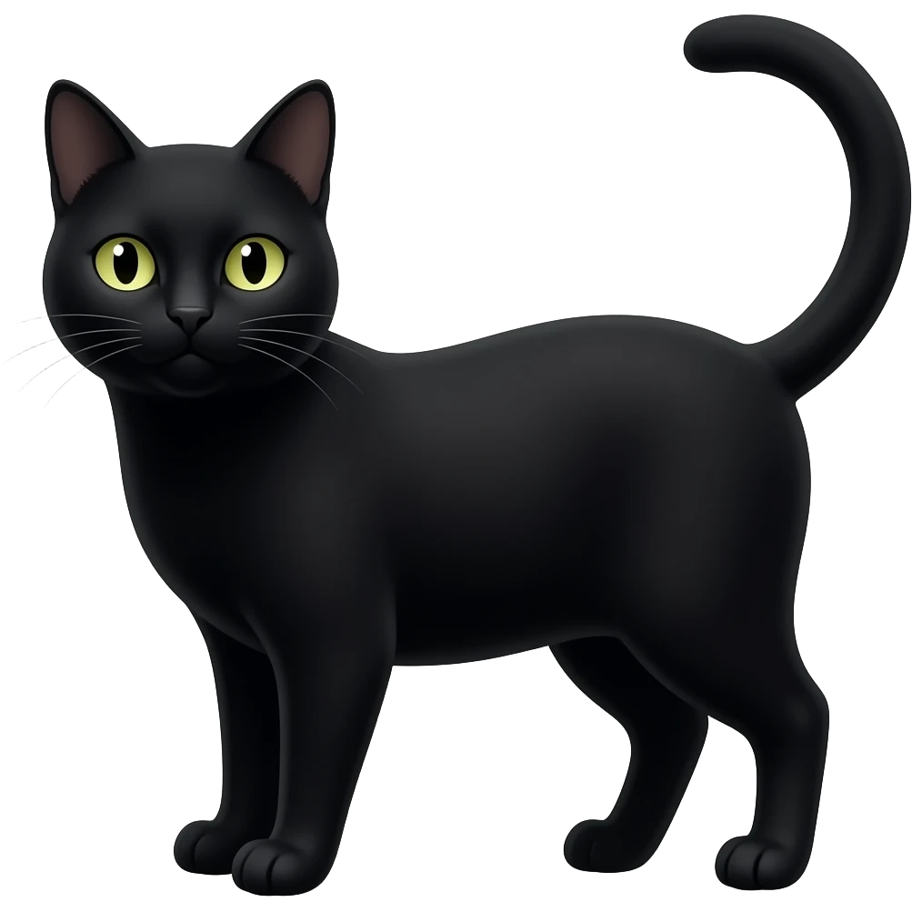 Black cat emoji