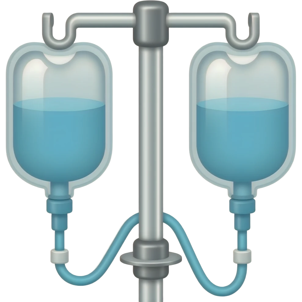 Intravenous Fluids drip stand emoji