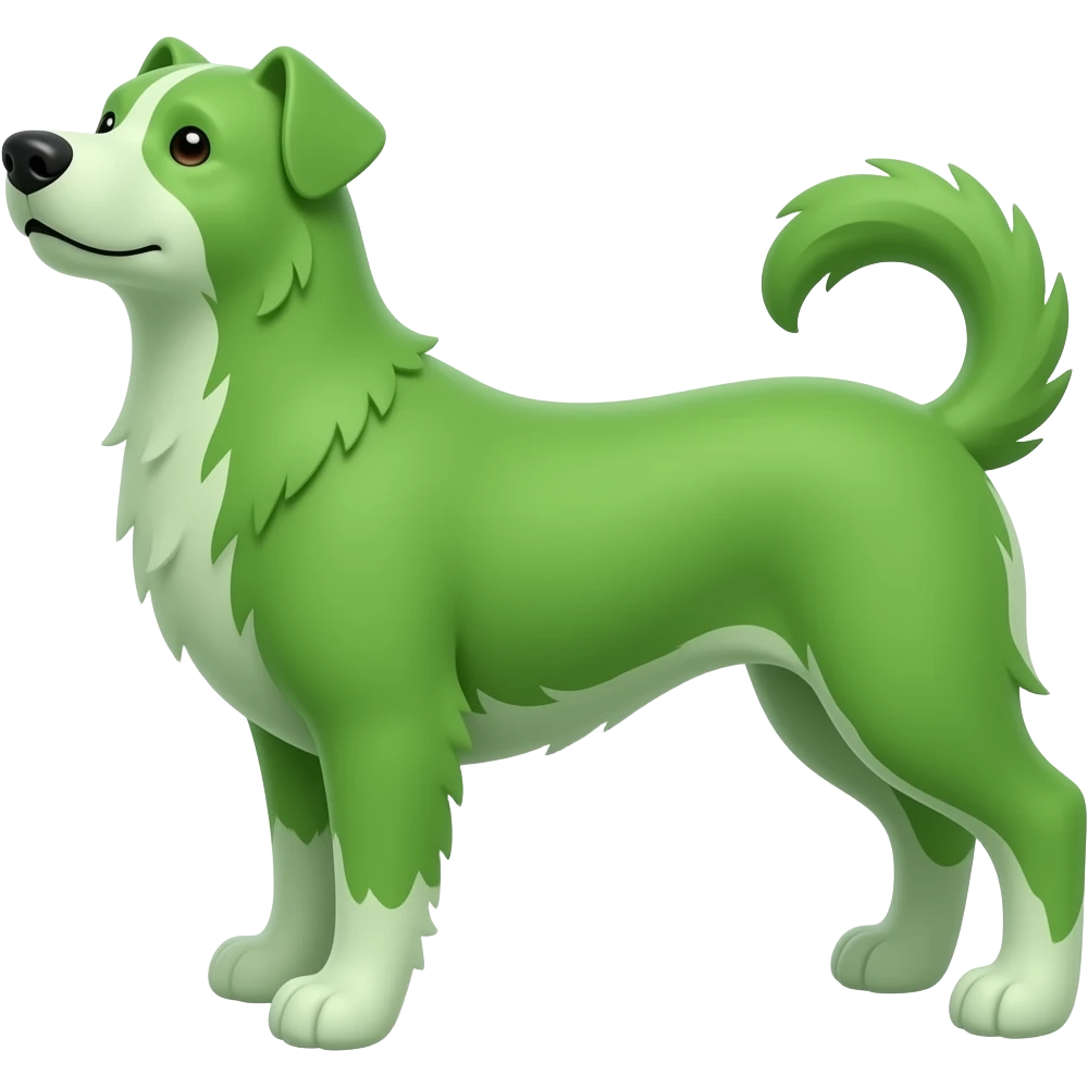 dog green emoji