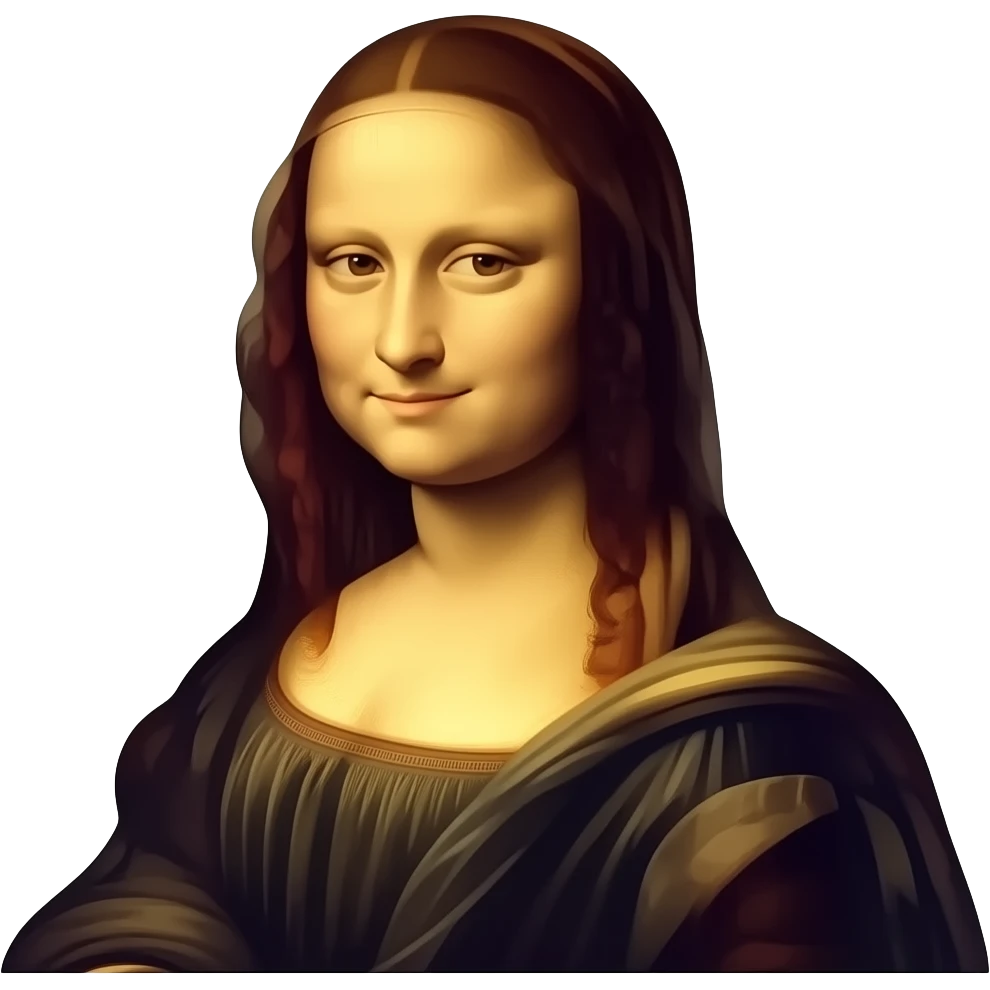 mona lisa painting emoji