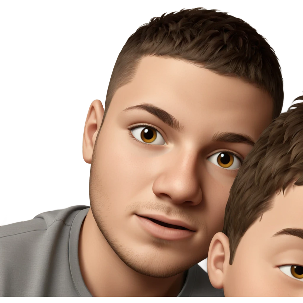 realistic portrait of boy emoji