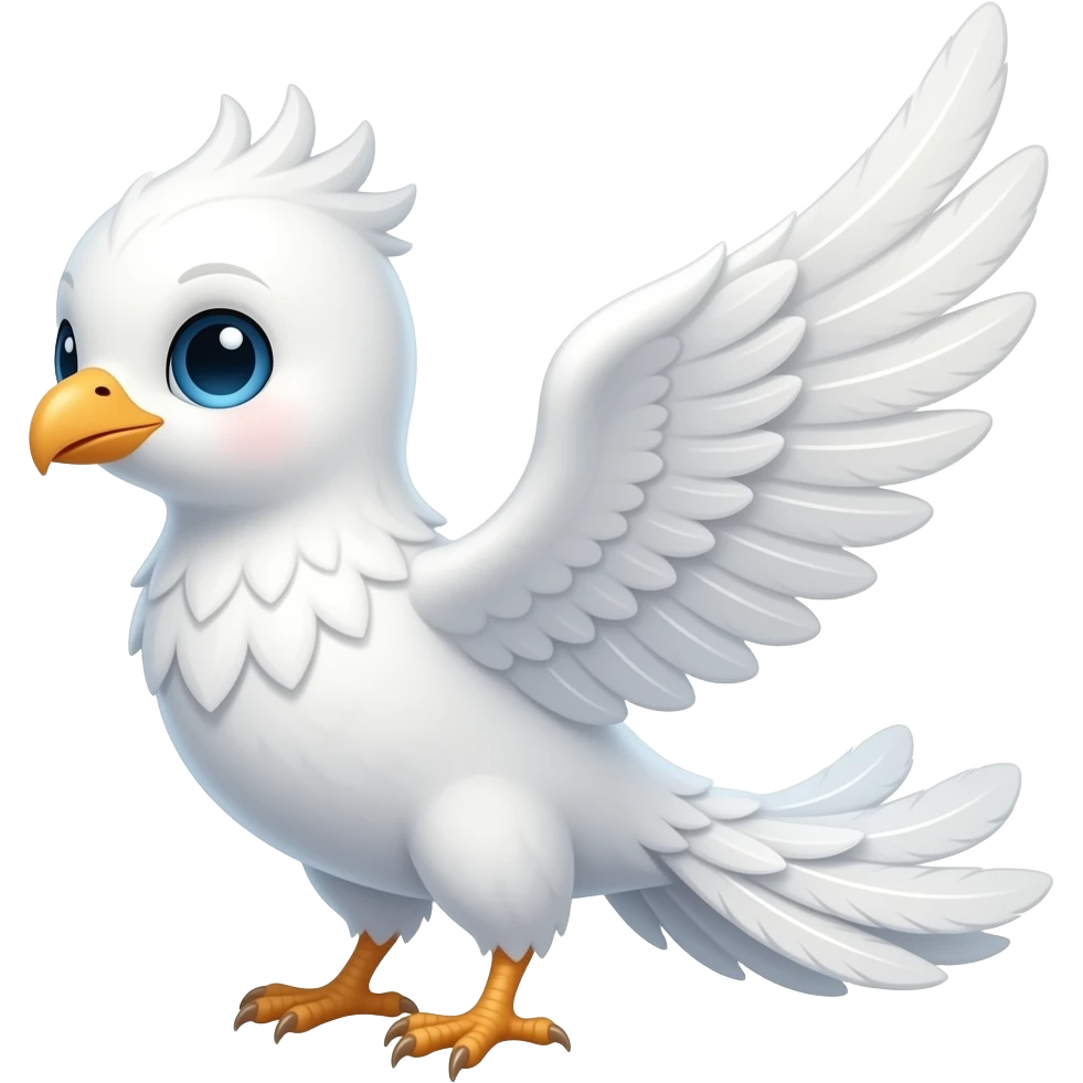 Baby white phoenix emoji