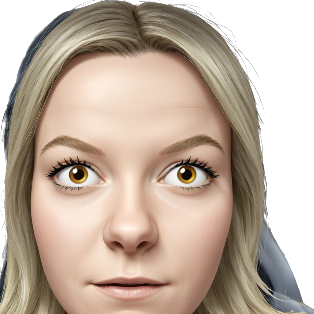 blonde girl in cockpit close-up emoji