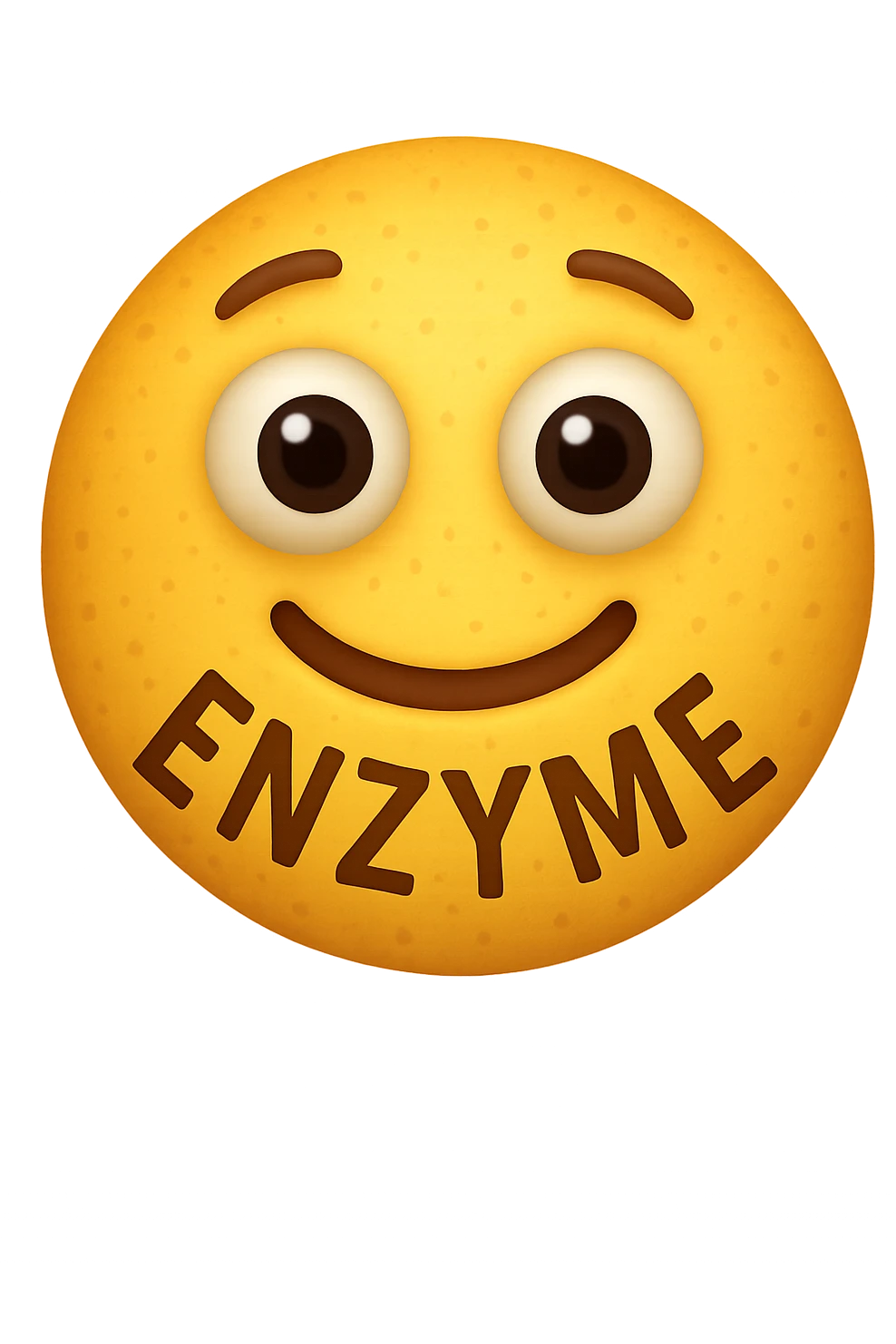 emoji con enzima umano con occhi 3d emoji