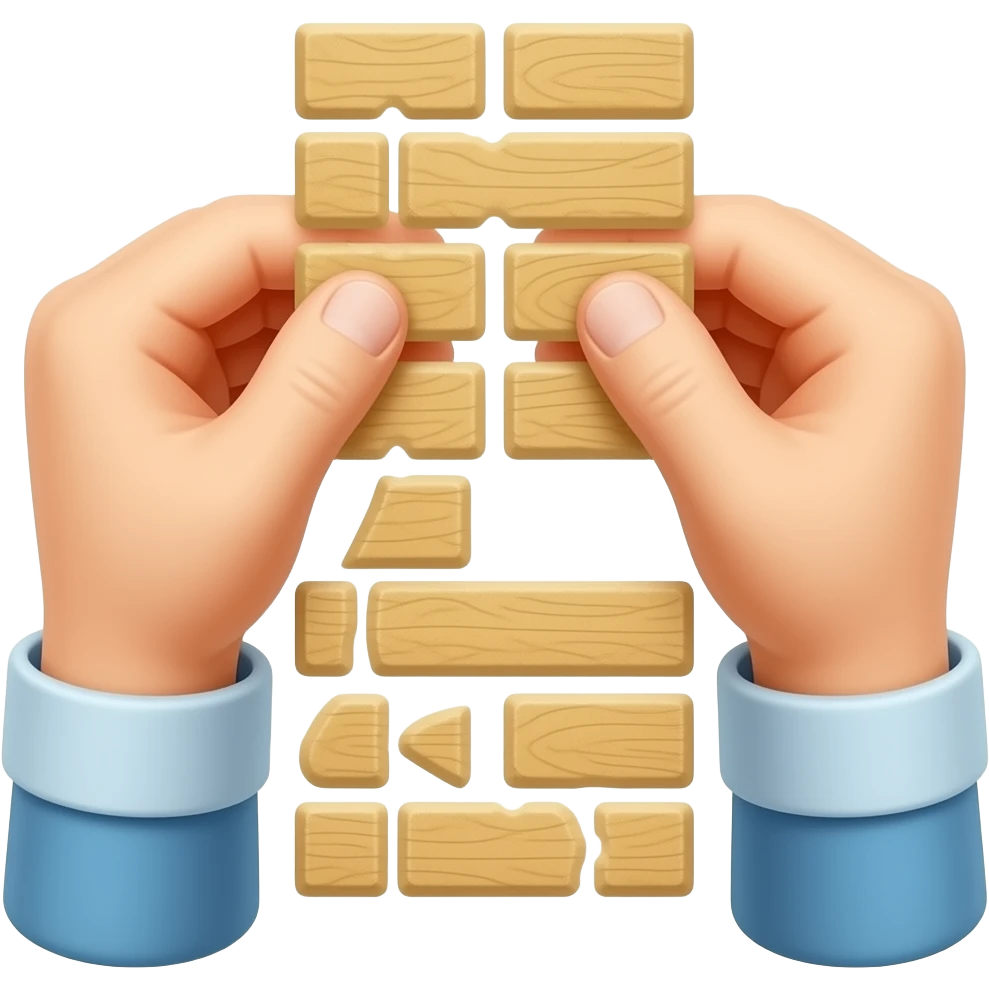 manos construyendo emoji