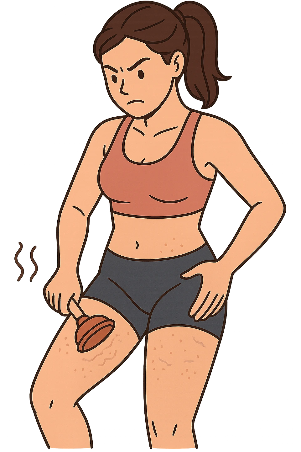 Donna combatte cellulite e ritenzione emoji