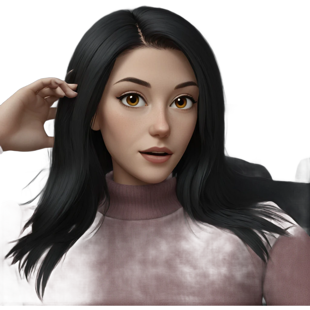 realistic portrait of girl emoji