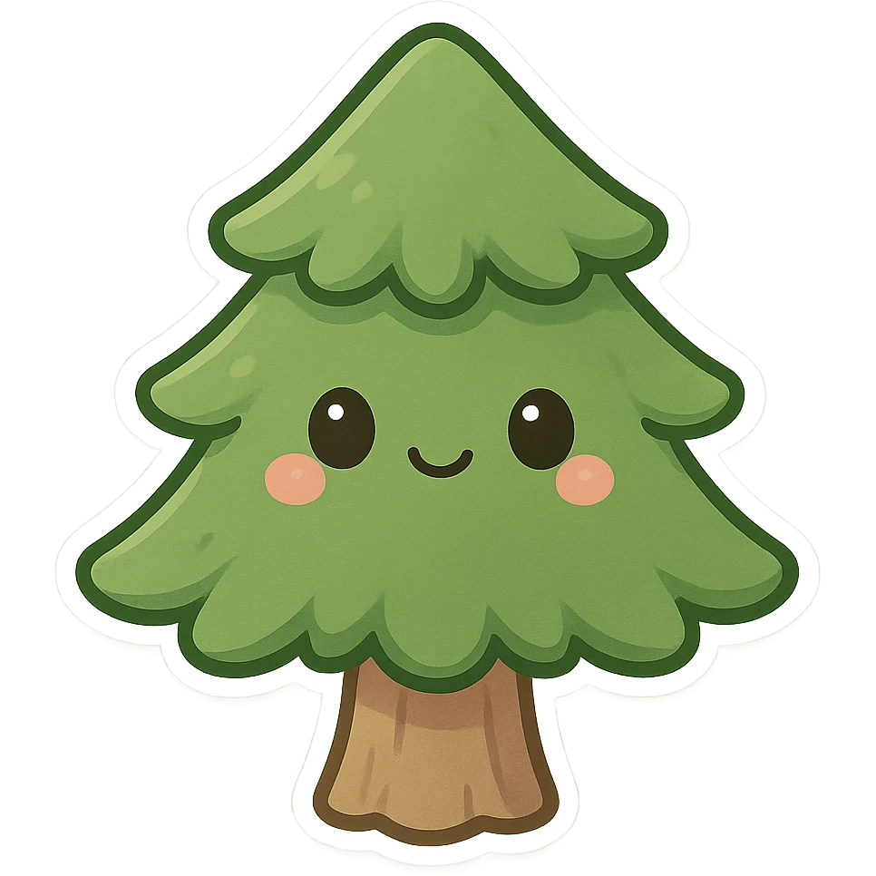 一只可爱的小松树 emoji