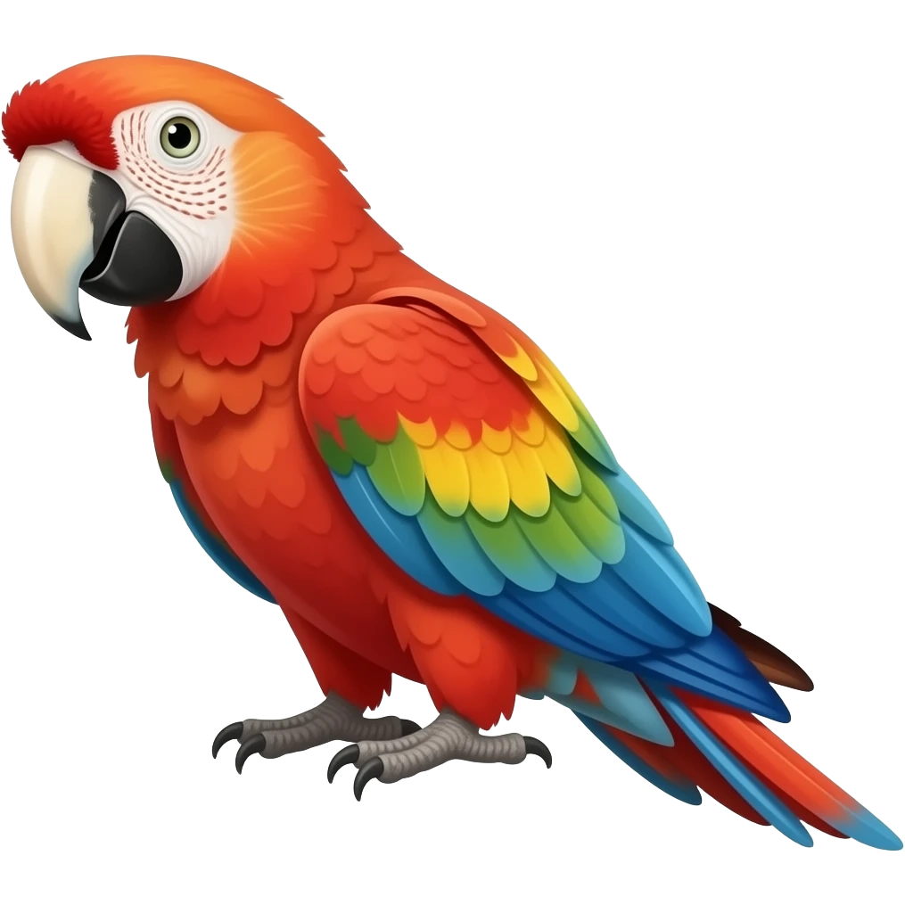 Red fronted macaw emoji