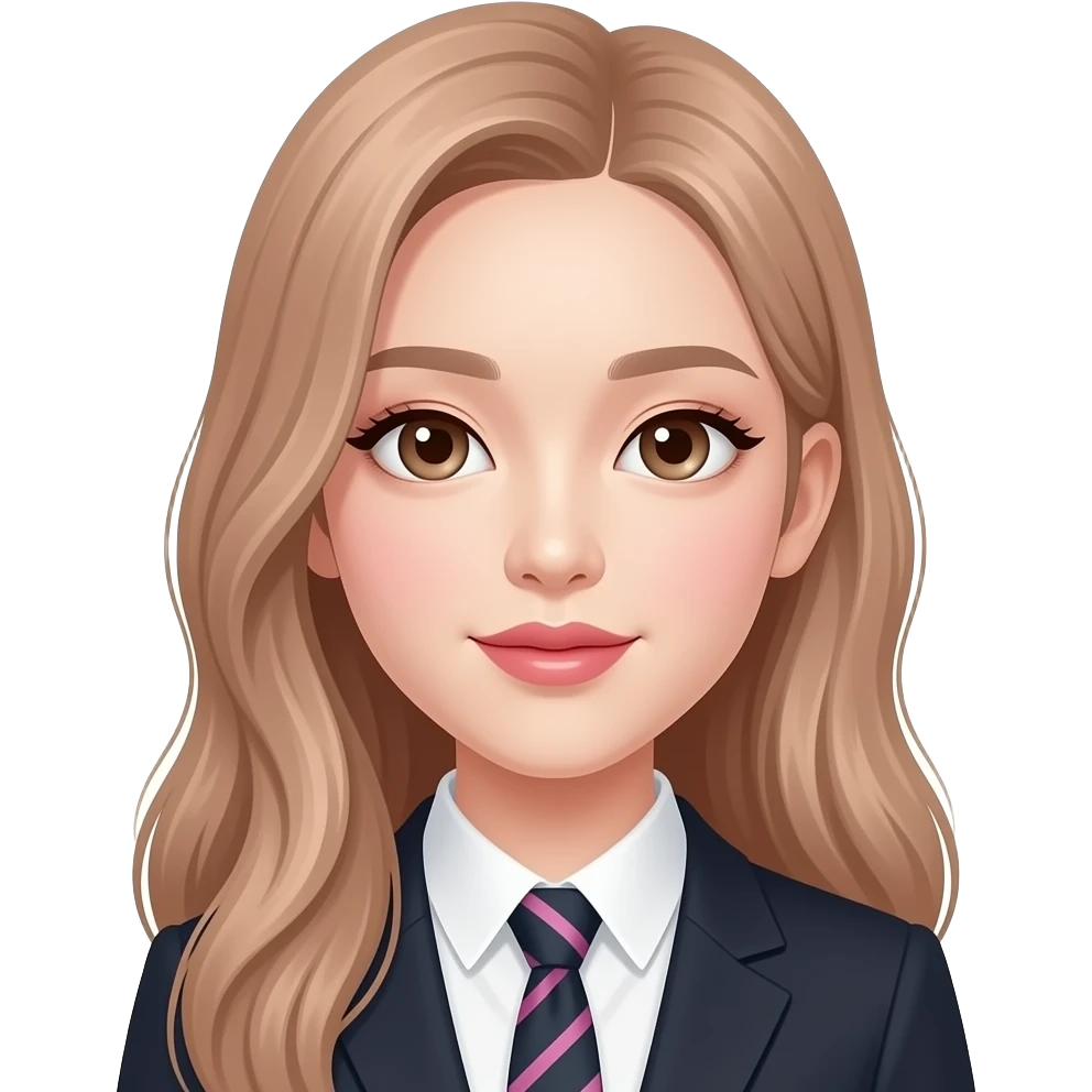 La chanteuse koreenne Rosé des black pink emoji
