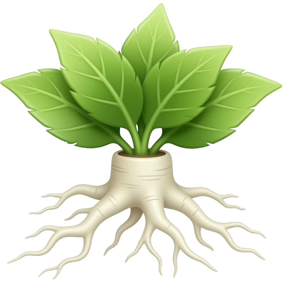 root màu trắng nhỏ không có lá emoji