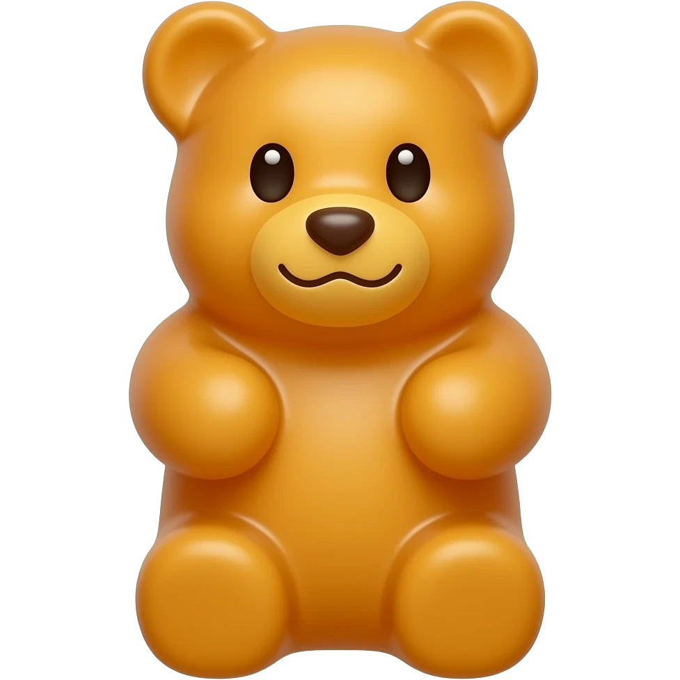 a single colored gummy bear emoji