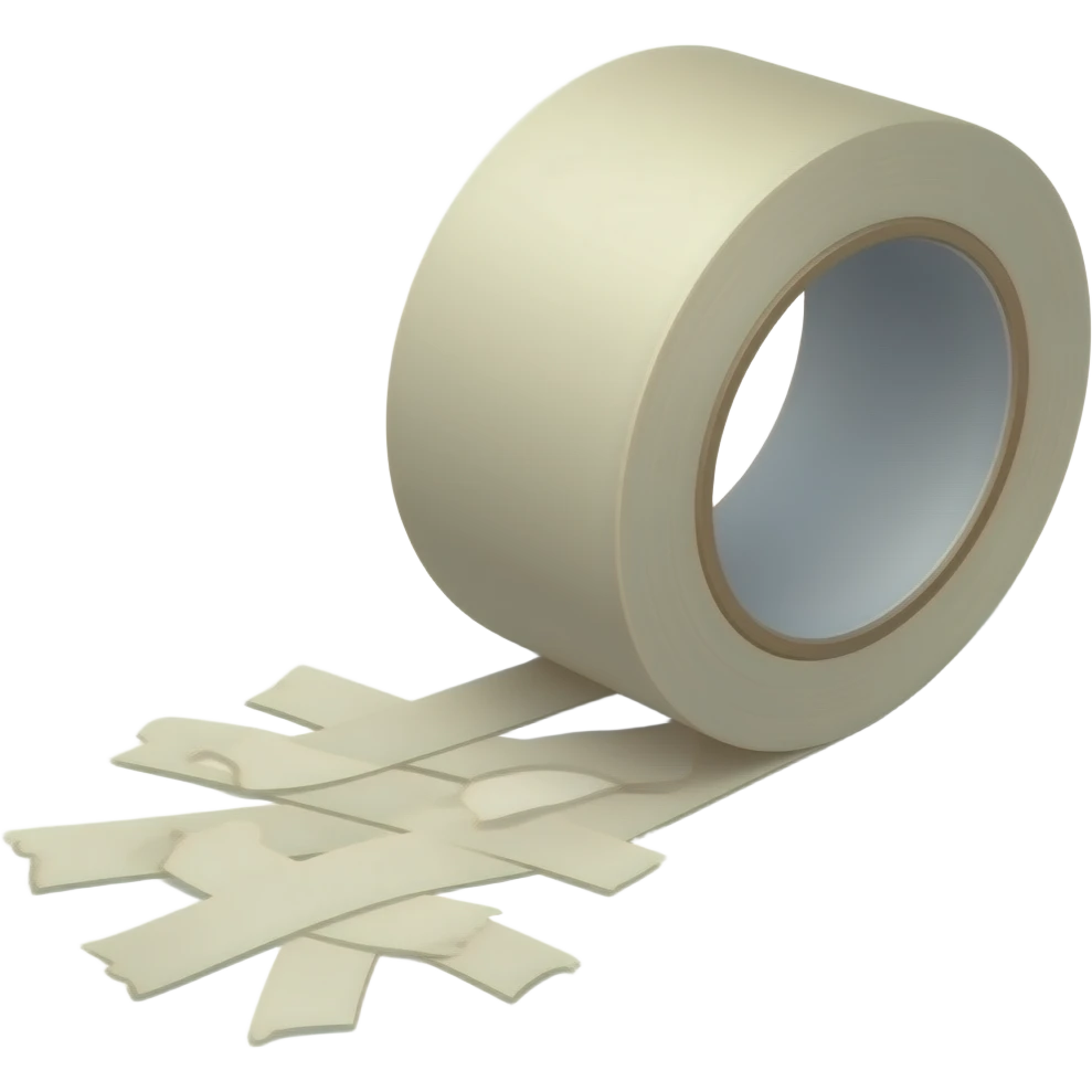 Roll of tape un raveling emoji