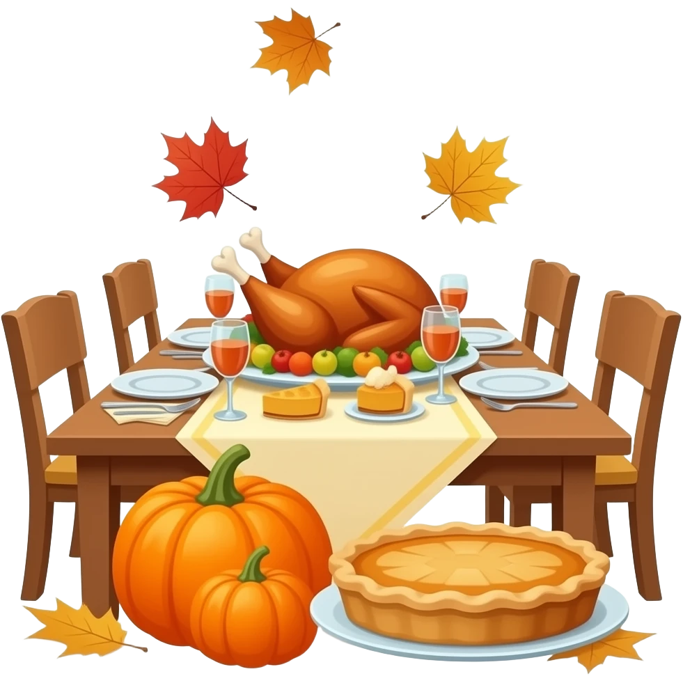 Thanksgiving and autumn vibes emoji