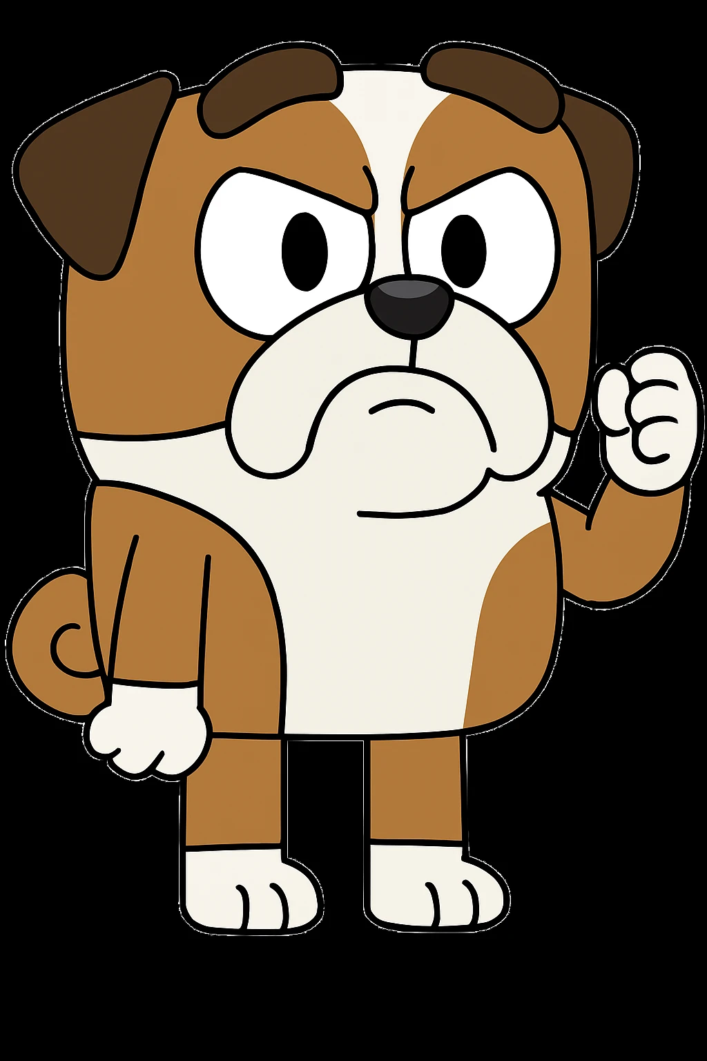 can you give a angry expression to this character emoji