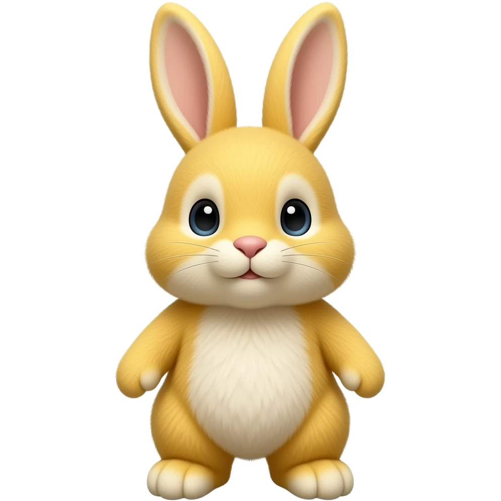 stuffed yellow bunny emoji