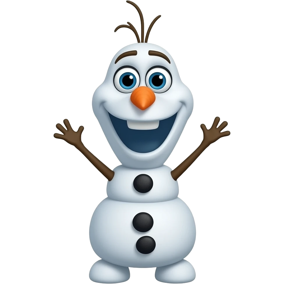 Cute olaf emoji