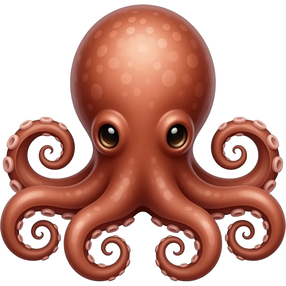 Realistic octopus emoji