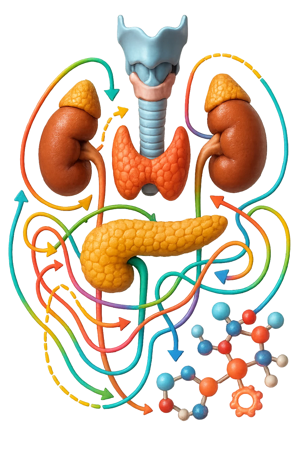 quadro ormonale e metabolico in 3d emoji